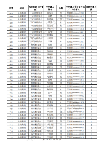 2020年公共租赁住房初审公示表_17