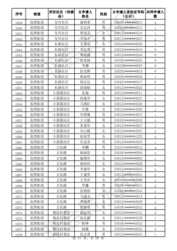 2020年公共租赁住房初审公示表_26