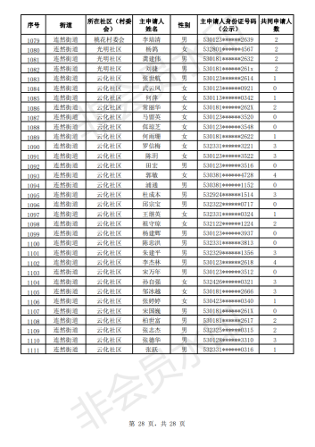 2020年公共租赁住房初审公示表_27