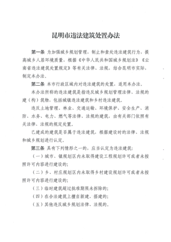 《昆明市违法建筑处置办法》（昆明市人民政府令第144号）_01
