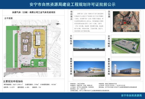 安宁市草铺街道安燃气体（云南）有限公司工业气体充装项目
