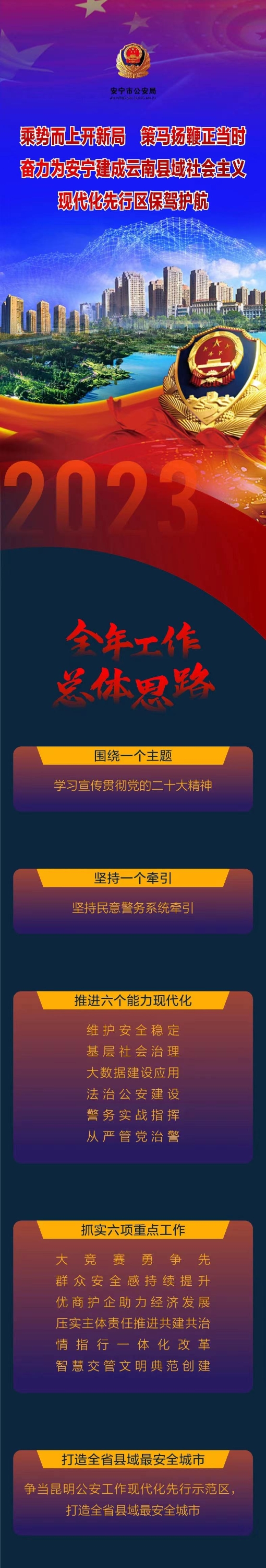 安宁市2023年公安工作图解