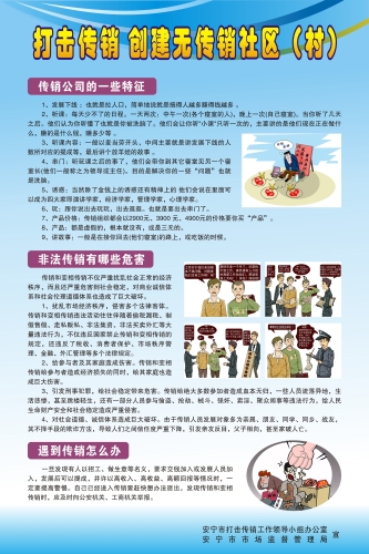 打击传销宣传海报