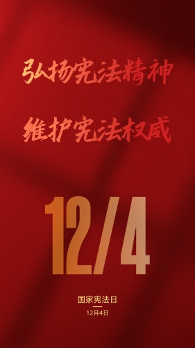 国家宪法日主题海报
