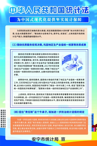 中华人民共和国统计法海报02~1