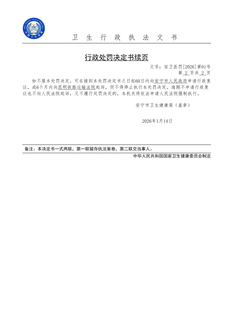 云南舒逸居医疗服务有限公司行政处罚公示_02